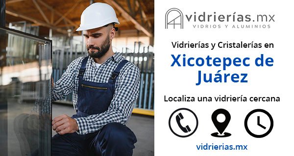 Vidrierias y Cristalerias en Xicotepec de Juarez